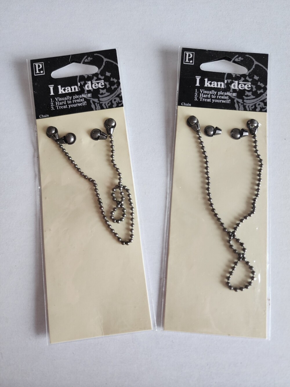 I Kan Dee- New Metal Journal Chain Pebbles Silver Scrapbooking Card Retired #26